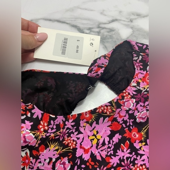 Zara Women's Pink Floral Dress - Picture 2 of 8